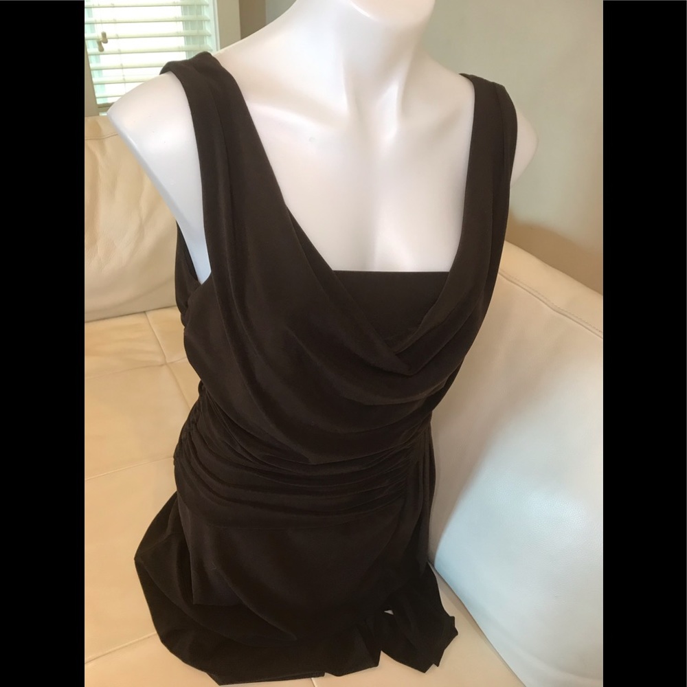 Frank Lyman Chocolate Brown Stretchy Dress - Picture 6 of 12
